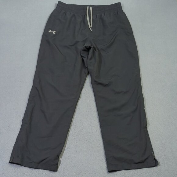 Under Armour Pants Men's XL Black Woven Warm Up Heatgear Ankle Zip Athletic - Picture 1 of 11